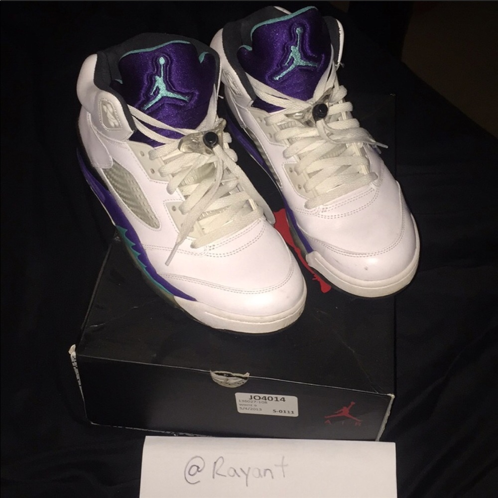 Jordan retro grape 5s